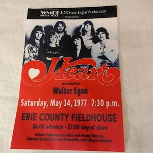 2/$10 Heart Band Concert Canvas Print Poster